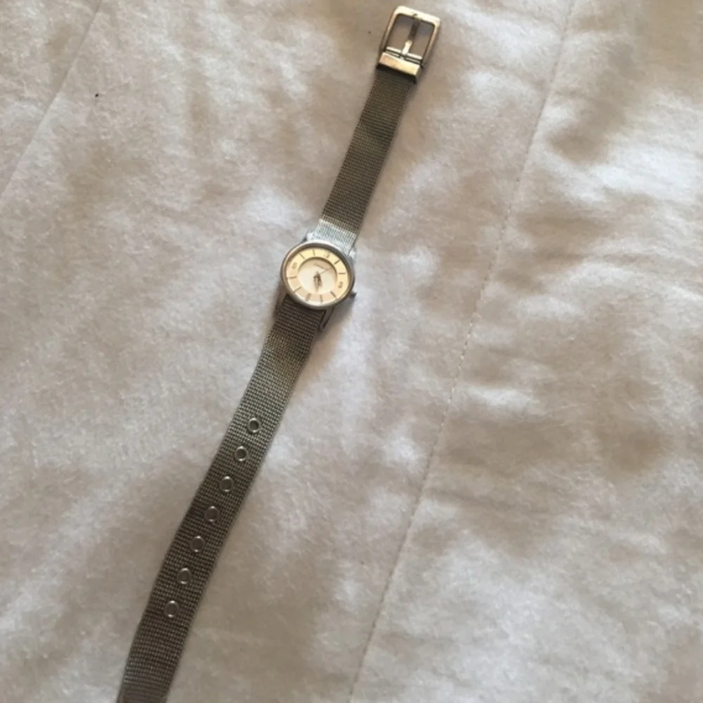 DKNY Mesh Silver tone Adjustable watch